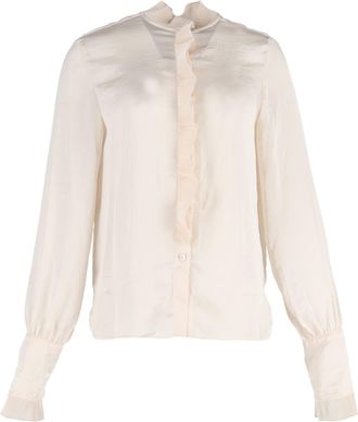 Philosophy di Lorenzo Serafini Philosophy di Lorenzo Serafini Ruffle Blouse in Cream Polyester
