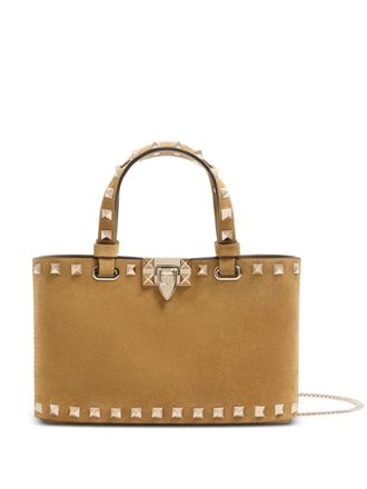 Valentino Garavani Beige Rockstud Mini Satchel