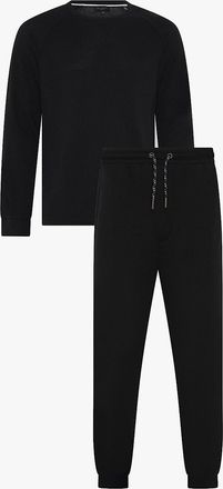 Ted Baker Mens Ted Baker WAFFLE Pyjama SET Mens Loungewear Black - Size: MEDIUM