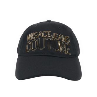 Versace Jeans Couture Logo Baseball Cap - Heren - Petten - Zwart - ONE Size - Katoen - Accessoires