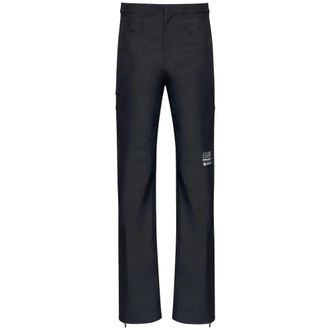 Maison Margiela Outdoor Trousers, male, Black, Size: S Logo Print Technical Pants