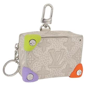 Louis Vuitton Pre-owned Accessories, female, Gray, Size: ONE SIZE Pre-owned Canvas Key-holder Pouch