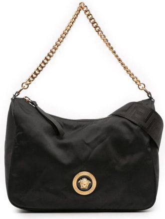 Versace Pre-owned Medusa Logo Satchel Bag - Dames - Vintage Schoudertas - Zwart - ONE Size - Vintage
