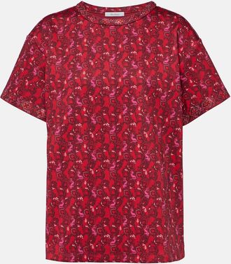 Max Mara Oidio floral jersey T-shirt