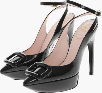 Roger Vivier Patent Platform Slingbacks CHOC BUCKLE 13cm Roger Vivier