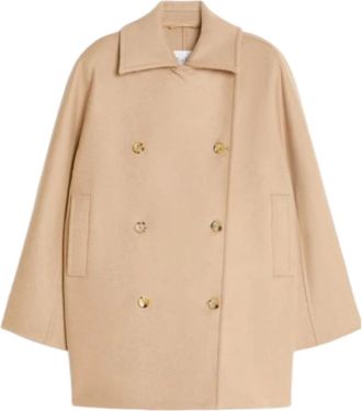 Max Mara Asturie 1234 Coat - Dames - Mantel - Bruin - XS - Wol - Jassen