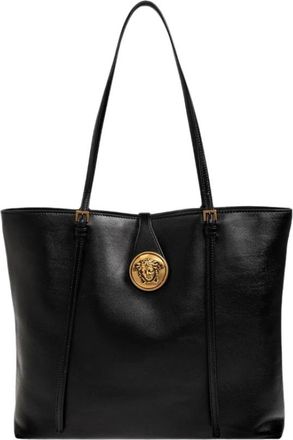 Versace Medusa Leren Tote - Dames - Shoppers - Zwart - ONE Size - Leer - Tassen