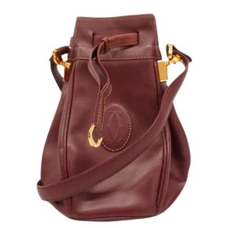 Cartier Pre-owned Bucket Bags, female, Red, Size: ONE SIZE Pre-owned Vintage Shoulder Bag