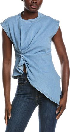 Gracia Sleeveless Side Drape Top