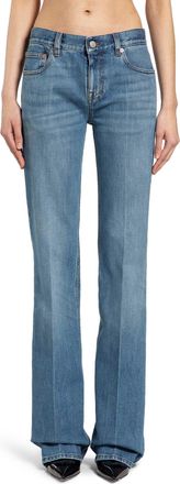 Gucci Flared Stretch Cotton Denim Trousers