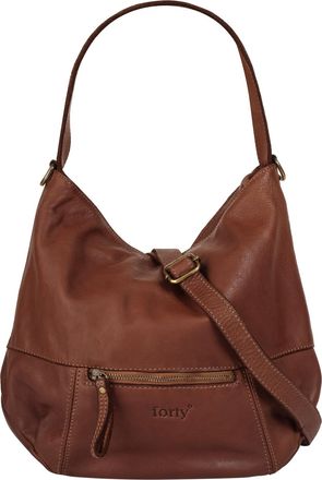 Forty Degrees Shopper FORTY, Damen, Gr. B/H/T: 35cm x 30cm x 14cm onesize, braun (cognac), Leder, leicht gl&auml;nzend, unifarben, Taschen Shopper, echt Leder, Made in I