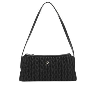 HUGO BOSS Hugo Chris 2.0 Ma Hobo-tas van gestructureerd kunstleer (Donkerbruin)