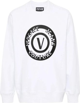 Versace Jeans Couture Felpa - Heren - Sweatshirts - Wit - XL - Hoodies & sweatvesten