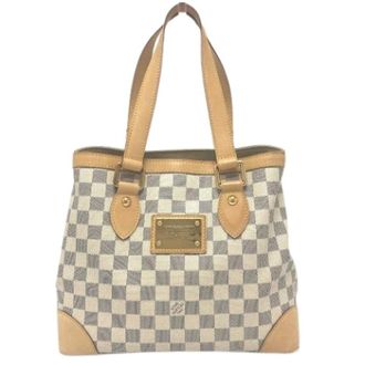 Louis Vuitton Pre-owned Handbags, female, White, Size: ONE SIZE Pre-owned Vintage Damier Azur Tote Bag