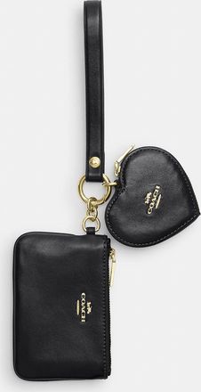 Coach Wristlet And Heart Pouch