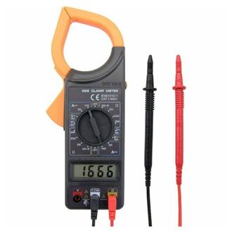 Trade Shop Trade Shop - Pinza Amperometrica Digitale Tester Tensione Ac Dc Miltimetro Con Puntali