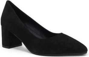 Aquatalia Kari Weatherproof Pointed Toe Pump in Black Suede at Nordstrom Rack, Size 10.5