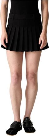 Worst Behavior Nuria Geplooide Minirok - Dames - Korte rokken - Zwart - XS - Rokken