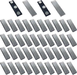 OEM Placas Magn&eacute;ticas Para Identificaci&oacute;n - Juego De 50 - Acero Inoxidable Y Pl&aacute;stico - 45x13 Mm
