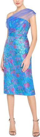 Theia Jaylen Draped Shawl Dress