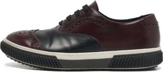 Prada Sneakers con dettaglio brogue - Rosso