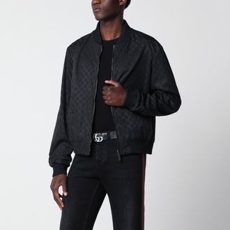 Gucci Giacca reversibile con zip in faille di seta leggera