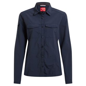 Craghoppers Dames/Dames Adventure III Nosilife Shirt Met Lange Mouwen (Blauwe Marine)
