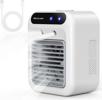 OEM Aire Acondicionado Port&aacute;til, Silencioso, De 500 Ml, Con 2 Velocidades Y 2 Modos De Nebulizaci&oacute;n, Ajuste De Direcci&oacute;n Del Viento De 20&deg;, Ideal Para Dor