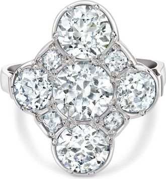 Pragnell 1911-1940 platinum diamond ring - women - Platinum/Diamond - N - Silver