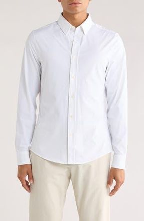 Rhone Commuter Slim Fit Button-Up Shirt in White at Nordstrom Rack, Size Xx-Large