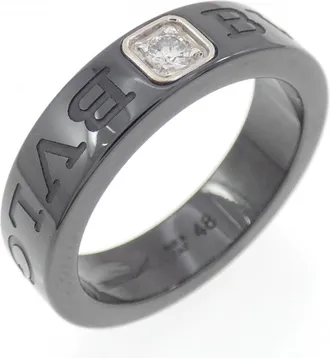 Bulgari White Gold (18K) Ceramic Band Ring (Pre-Owned)