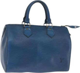 Louis Vuitton Pre-owned Handbags, female, Blue, Size: ONE SIZE Pre-owned Leather Handbag