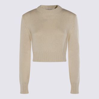Malo Cream Wool Knitwear