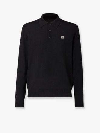 Fendi Virgin wool polo shirt - FENDI - gender_Man