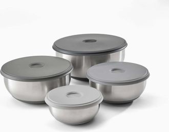 Joseph Joseph Joseph Joseph Set De 4 Boles Apilables De Acero Inoxidable Plateado