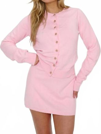 Show me your Mumu Caf&eacute; Cardigan In Pink Knit