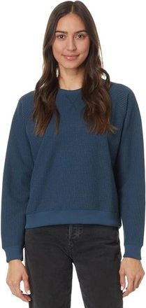 Toad & Co Toad & Co Bitterroot Sweater Womens Midnight Waffle Knit Pullover GBO3854