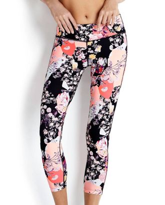 Seafolly Womens Active Legging In Sea Ocean Rose