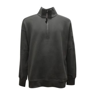 C.P. Company Diagonal Raised Fleece Half Zip Sweatshirt - Heren - Sweatshirts - Groen - XL - Katoen - Hoodies & sweatvesten