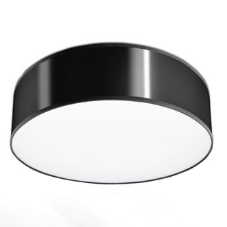 Sollux Lighting L&aacute;mpara de techo negro cloruro de polivinilo alt. 11 cm