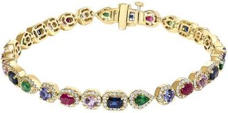 House of Brilliance Haus Of Brilliance 14K 1.00 Ct. Tw. Diamond & Link Bracelet