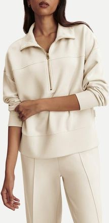 Varley Kayleight Half Zip Sweatshirt in Pristine at Nordstrom, Size X-Large