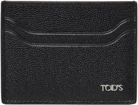 Tod's Kaarthouder - Heren - Portefeuilles - Zwart - ONE Size - Leer - Accessoires