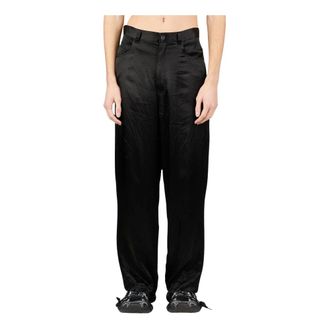 Balenciaga Heren, Broeken, Zwart, Maat: XS Satijn