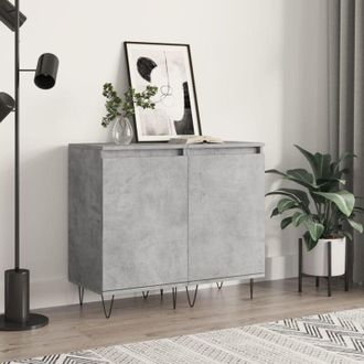 vidaXL Sideboards 2 pcs Concrete Grey 40x35x70 cm Engineered Wood vidaXL