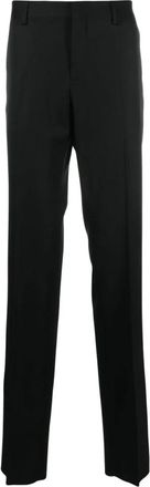 Moschino Pantalone - Heren - Straight fit broeken - Zwart - XL - Leer - Broeken