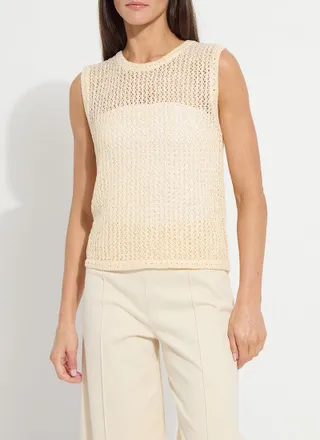 Lyss&eacute; Avery Sequined Knit Shell