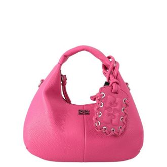 Ganni Handbags, female, Pink, Size: ONE SIZE Hobo Mini Bag