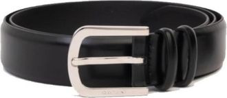Orciani Calf Classic leren riem - Heren - Riemen - Blauw - 115 CM - Leer - Accessoires