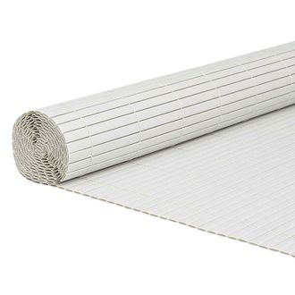 vidaXL Valla De Jard&iacute;n De Doble Cara, Blanca, De Pvc, 1,8 X 3 M Vidaxl